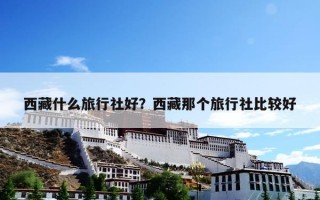 西藏什么旅行社好？西藏那个旅行社比较好